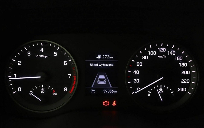 Hyundai Tucson cena 75700 przebieg: 39349, rok produkcji 2019 z Sompolno małe 379